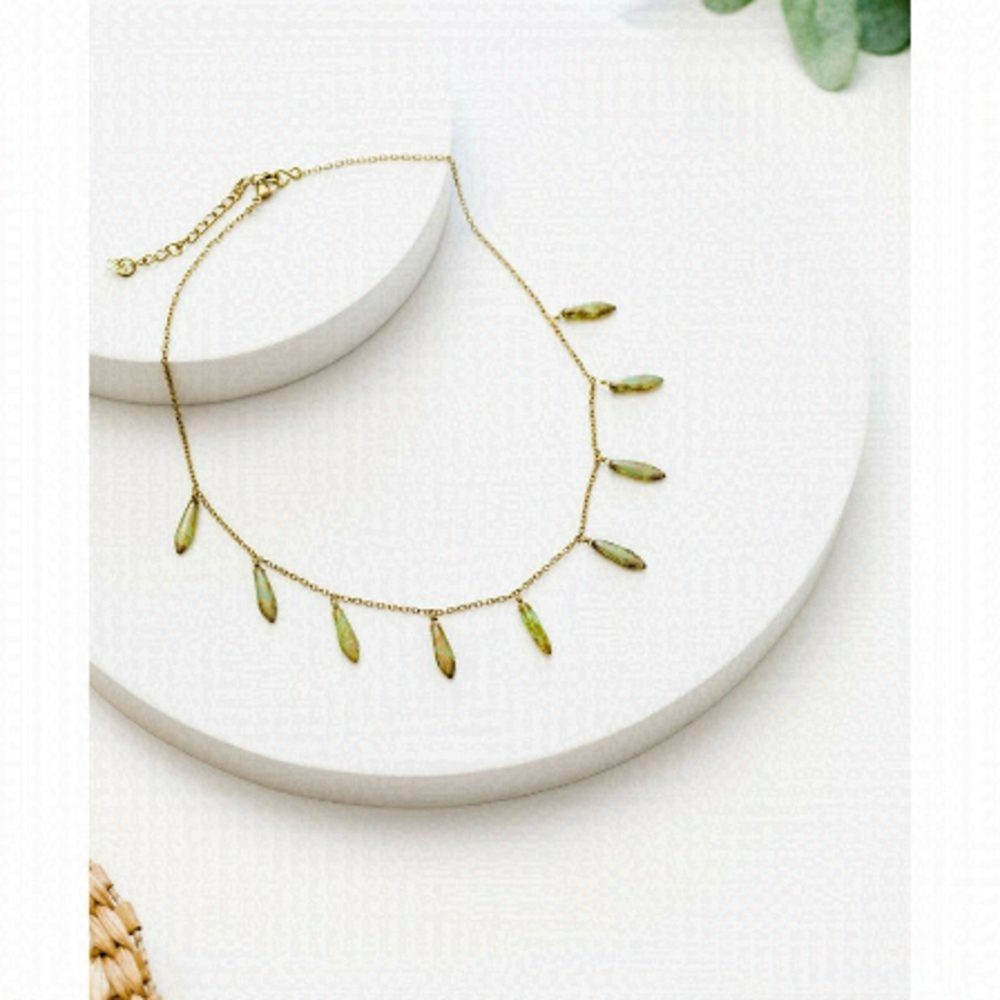 Purpose Jewelry Watercolor Necklace Handmade by Trafficking Rescued Women